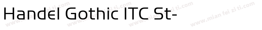 Handel Gothic ITC St字体转换